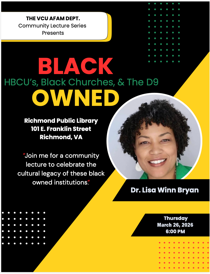 Flyer advertising the March 26, 2026 lecture by Lisa Winn Bryan